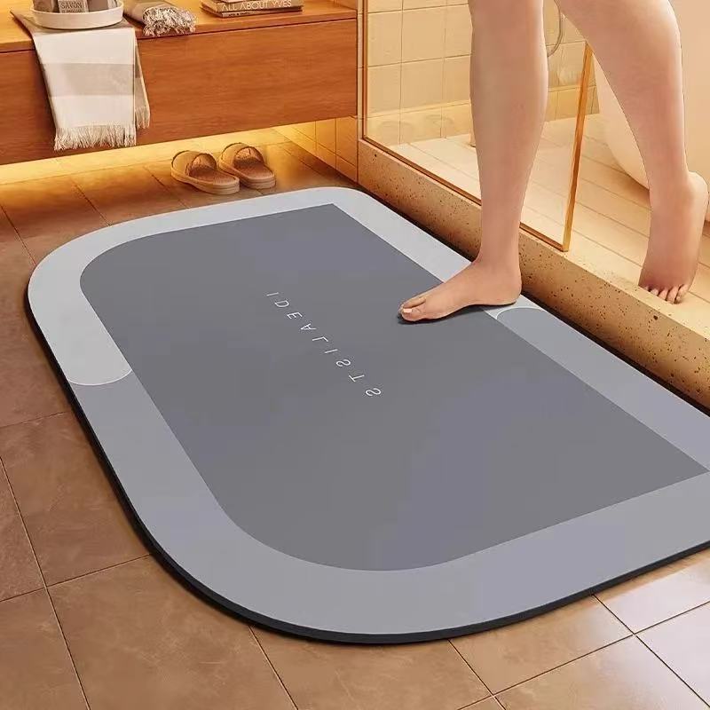Diatomaceous earth floor mat