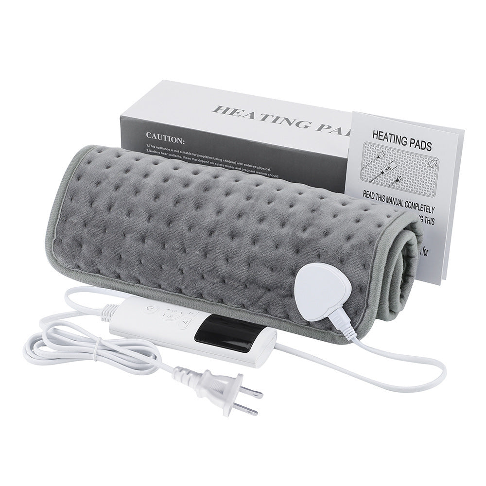 9-level temperature control 4-speed timed heating pad warm therapy small electric blanket