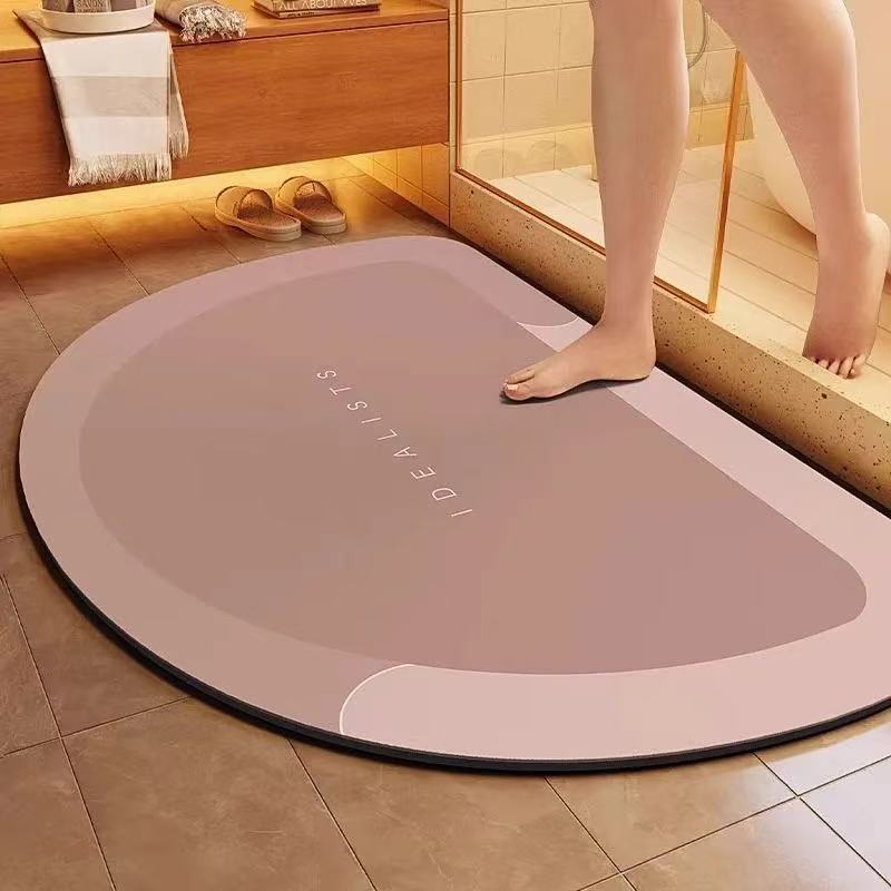 Diatomaceous earth floor mat