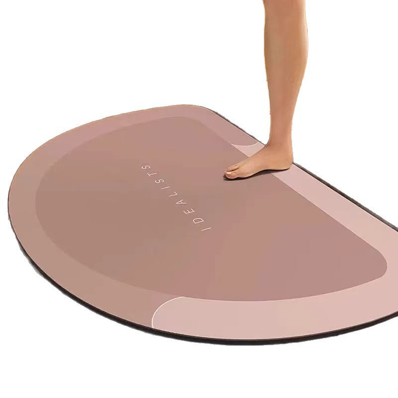 Diatomaceous earth floor mat